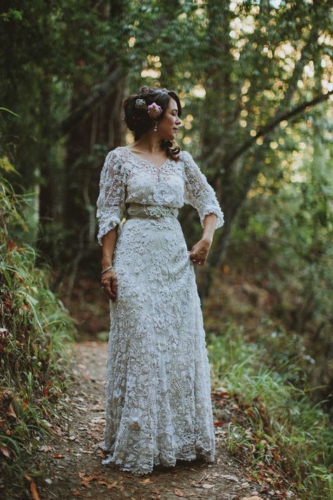 Edwardian vintage crochet wedding dress, Californian wedding, Brittany Esther wedding photography Italy Wedding Dress, Crochet Wedding Dress, Crochet Wedding Dress Pattern, 70s Wedding, Crochet Wedding Dresses, Vintage Style Wedding Dresses, Big Wedding Dresses, Vintage Inspired Wedding Dresses, Diy Wedding Dress