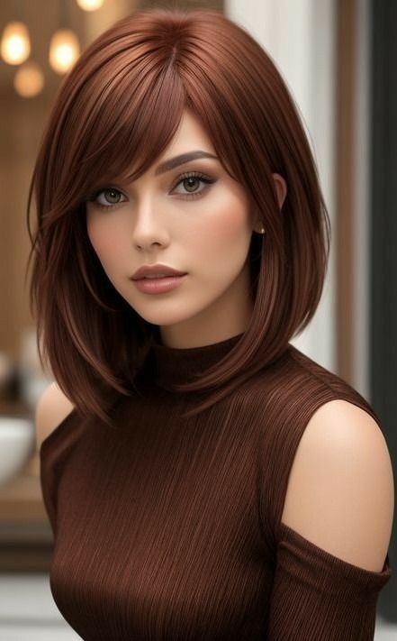 Layered Haircuts For Medium Hair, Haircuts For Medium Hair, Short Hair Color, Hair Color And Cut, Medium Hair Cuts, American Beauty, Medium Length Hair Cuts, Hair Highlights, Bob Hairstyles