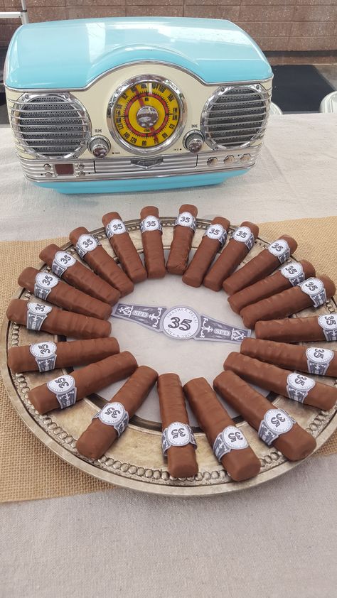 Havana Nights Party Desserts, Twix Cigars Party Ideas, Casablanca Party Theme Decor, Cuba Birthday Party Theme, Havana Night Birthday Party, Cuban Themed Cake, Havana Nights Party Food Ideas, Havana Nights Quinceanera, Havana Nights Party Favors