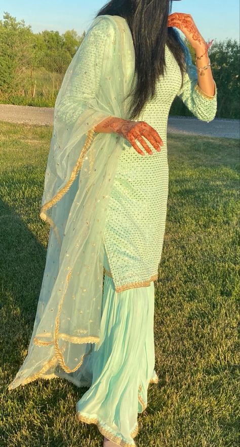 Indian Sharara, Indian Suit, Sharara Suit, Indian Suits, Indian Aesthetic, Indian Outfit, Blue Teal, Indian Wedding, Cover Up