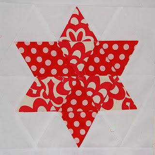 Quilted 6 Pointed Star Tutorial at Blonde Design. 6 Pointed Star, 8 Pointed Star, 6 Point Star, Patchwork Star, Christmas Quilt Blocks, Farmers Wife Quilt, Patchwork Tutorial, Star Tutorial, Red And White Quilts