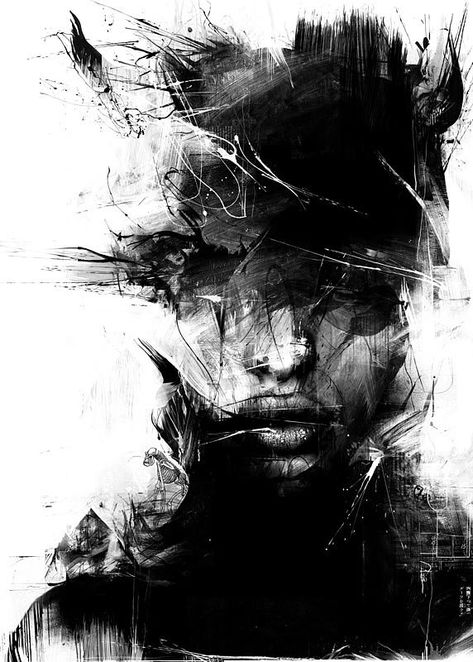 Artist research: Russ Mills. – Laura Owens Head Abstract, Life Drawings, Inspiring Photography, Soyut Sanat Tabloları, Character Sketches, Wow Art, Abstract Portrait, White Photo, Pics Art