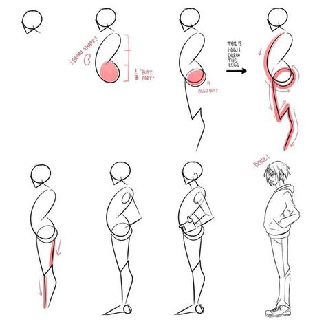 How To Draw Bodies Side View, Full Side Profile Drawing, How To Draw Full Body Side Profile, Side View Full Body Drawing Reference, Full Body Side Profile Male, Male Side Profile Full Body Reference, Side Profile Drawing Full Body Male, Side Profile Reference Full Body Male, Side View Full Body Reference