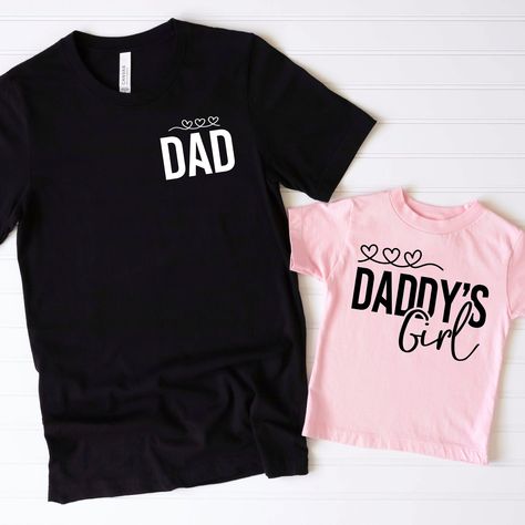 Girl Dad Shirt, Father Daughter Shirts, Matching Family T Shirts, Daughters Shirt, Papa Shirts, Girl Dad, Matching Tees, Father Daughter, First Fathers Day