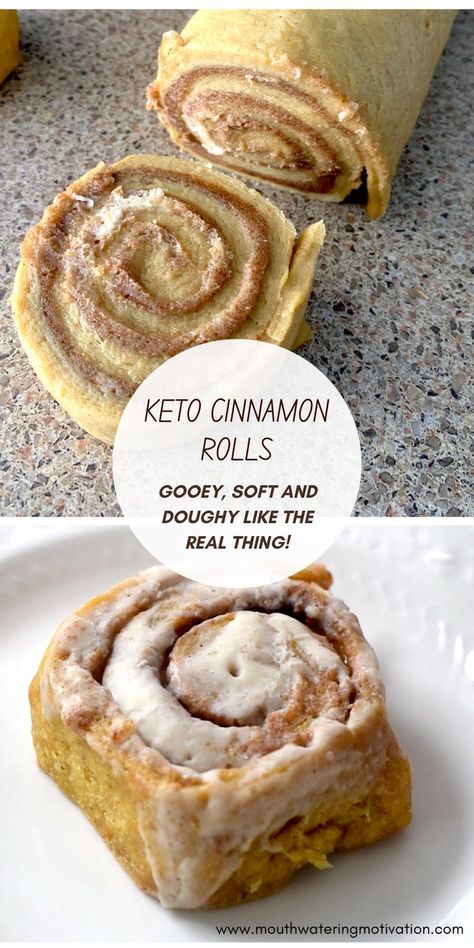 Gooey, soft cinnamon rolls with a low carb buttery cinnamon and brown "sugar" center. These are absolutely insane! They taste so much like the real thing, no one would ever know they are keto. The cream cheese frosting is just the cherry on top. The Best Keto Desserts, Keto Caramel Pecan Rolls, Keto Low Carb Cinnamon Rolls, Keto Easy Dessert Recipes, How Does Keto Work, Best Keto Cinnamon Rolls, Keto Cinnamon Donut Recipe, Keto Cinnamon Chips, Low Carb Pumpkin Cinnamon Rolls