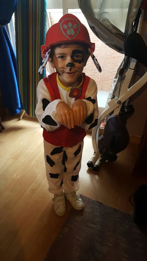 Paw patrol Marshall costume for boys Marshall Costume, Dog Face Paints, Paw Patrol Marshall, Marshall Paw Patrol, Animal Costumes, Boy Costumes, Dog Face, Bits And Bobs, Paw Patrol