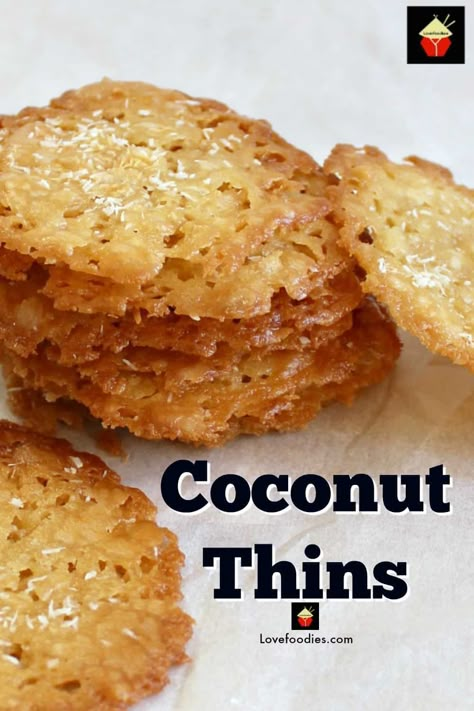 Vinegar Cookies Recipe, Copycat Crave Cookies, Coconut Thins Cookies Recipe, Hawaiian Pineapple Coconut Cookies, Coconut Crispy Cookies, Dessicated Coconut Recipe Baking, Coconut Shredded Recipes, Walnut Coconut Cookies, Best Coconut Cookies Recipes