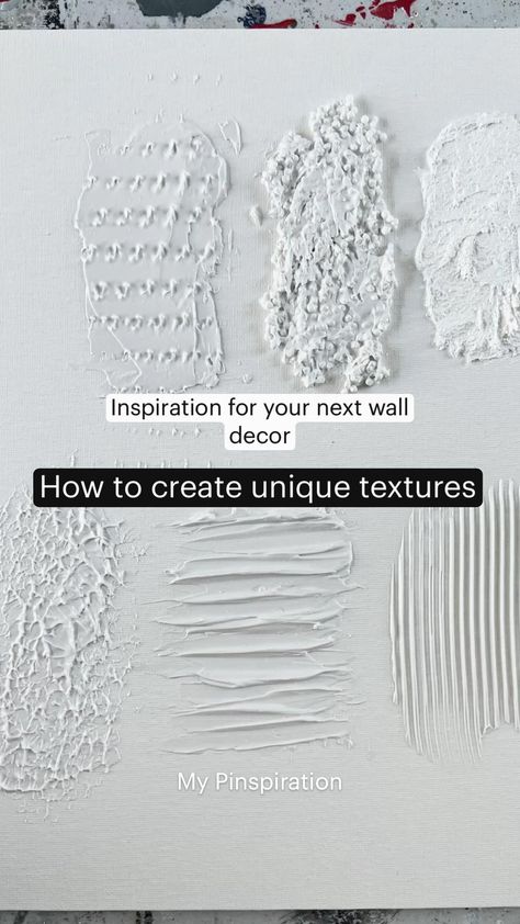 My Pinspiration ⭐️ Inspiration for your next wall decor ⭐️, Texture Painting Techniques, Diy Abstract Canvas Art, Plaster Wall Art, Abstract Art Diy, Diy Canvas Wall Art, Soyut Sanat Tabloları, Textured Canvas Art, Plaster Art, Textured Canvas