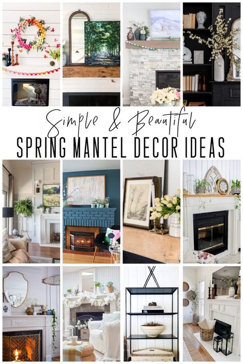 Spring is a time of refreshing our homes. Let's uncomplicate the process with these simple & quick organic modern spring home decor ideas. #organicmodern #springhomedecor #springdecorating #springdecorideas #homedecorideas Farmhouse Mantel Decorating Ideas, Mantel Inspiration, Spring Mantel Decor, Farmhouse Mantel Decor, Easter Mantel, Spring Mantel Decorating Ideas, Different Decorating Styles, Mantel Decorating Ideas, Farmhouse Mantel