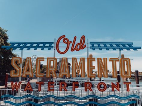 A sign for the Old Sacramento waterfront. #california #sacramento #centralvalley #capitolcity Old Sacramento California, Sacramento California Aesthetic, Sacramento Aesthetic, Leo Moodboard, California Sacramento, Old Sacramento, Le Macaron, Flying Squirrels, Twisted Ankle