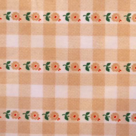 Bb Style, Gingham, Textiles, Texture, Media, Orange, Floral, Flowers, Fabric