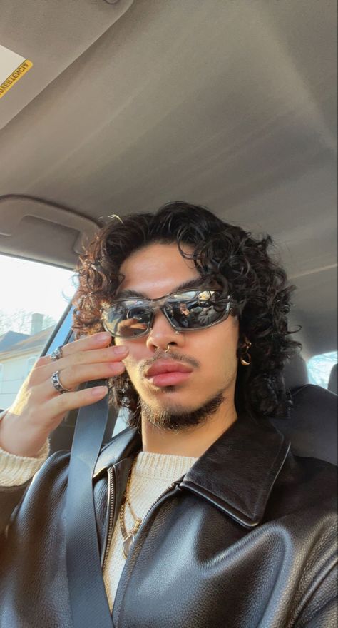 Men’s Curly Middle Part, Long Haircut Men Curly, Curly Mid Length Hair Men, Curly Flow Hairstyle Men, Curls Hairstyles Men, Long Haircut Ideas For Men, Surfer Curtains Hair Men, Long Curly Mullet Men, Layered Curly Hair Men