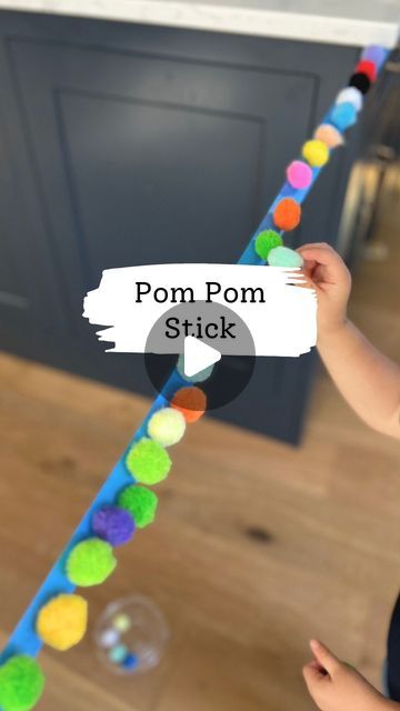 Toddler Activities With Pom Poms, Toddler Pom Pom Activities, Pom Pom Activities For Preschool, Pom Pom Toddler Activities, Pom Pom Crafts For Toddlers, Pompom Activities Toddlers, Throwing Activities For Toddlers, Pom Pom Games, Pom Pom Activities For Toddlers