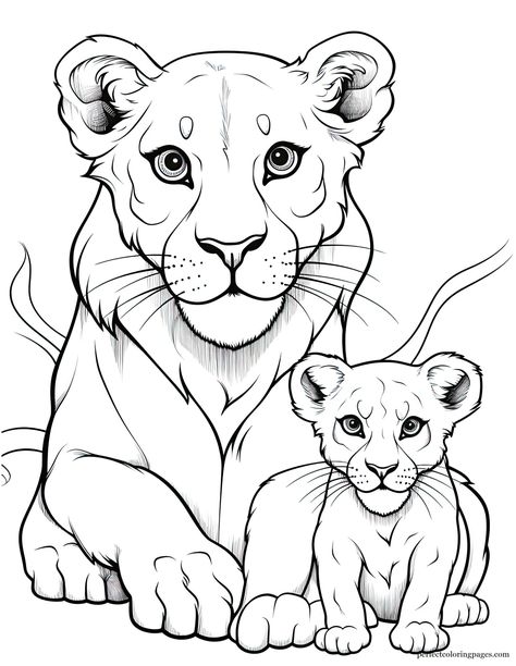 Lion Coloring Pages for Kids and Adults - Printable & Free! kawaiicoloringpage #beachcolorpage #coloringpagesforpreschoolers #elsaprincesscoloringpages❀. Lion Coloring Pages Free Printable, Duck Coloring Pages, Transformers Coloring, Jungle Coloring Pages, Animal Colouring, Lion Coloring, Drawing Wood, Lion Coloring Pages, Autumn Animals