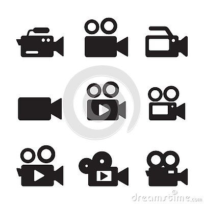 video-camera-icon-vector-illustration-white-background Video Camera Logo, Moon Drawings, Sun And Moon Drawings, Camera Logo, Camera Icon, Live Painting, Moon Drawing, Visiting Card, Painting Inspo