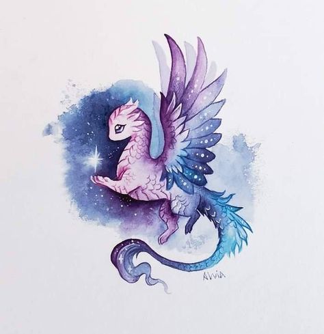 'Star Bringer' dragon artwork by Alvia Alcedo Dragon Drawing Ideas, Alvia Alcedo, Dragon Painting, Dragon Drawings, Space Dragon, Desenhos Love, Beautiful Dawn, Cute Dragon Drawing, Dragon Sketch