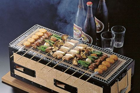 11 Best Hibachi Grills & Barbecues For Any Occasion Hibachi Grill Diy, Japanese Bbq Grill, Japanese Cabin, Yakitori Grill, Table Top Bbq, Korean Bbq At Home, Japanese Barbecue, Japanese Hibachi, Table Top Grill