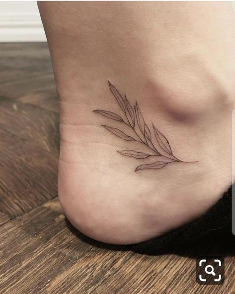 Pinterest Tattoos, A Small Tattoo, Olive Branch Tattoo, Typography Tattoo, Leaf Tattoo, Branch Tattoo, Tattoo Minimalist, Handpoke Tattoo, Muster Tattoos