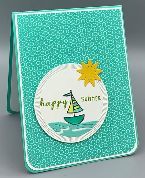 Color Generator, Happy Cards, Summer Cards, Bone Folder, Pocket Cards, Stamping Up Cards, Happy Summer, Choose Happy, Stamping Up