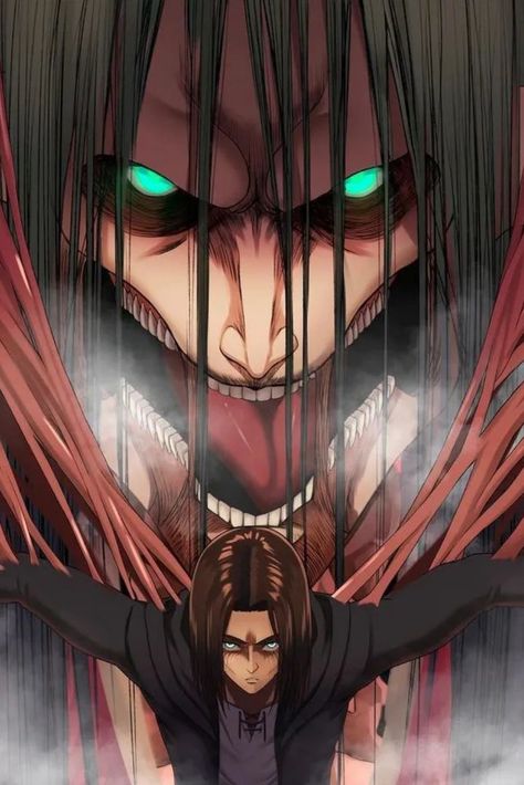 Eran Yeager Wallpapers, All Titans Aot, Eren Wallpaper Iphone, Ymir Founding Titan, Eren Yeager Titan, Eren Wallpaper, Eren Titan, Attack On Titan Tattoo, Eren Aot