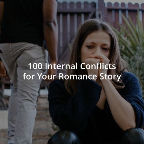 Every story must have external and internal conflict. External conflict comes from the world around your main characters, and internal conflict is rooted in your main characters’ emotions. In the romance genre, this internal conflict is front and center as two people fight for—and against—their love. Do you have trouble coming up with good internal […] The post 100 Internal Conflicts for Your Romance Story appeared first on Lyss Em Editing. Two People In Love Reference, Internal Conflicts For Characters, Main Conflict Ideas, Internal And External Conflict, Conflict In Stories, Romance Novel Conflict Ideas, Creating Conflict In Writing, Character Internal Conflict Ideas, Romance Conflict Prompts