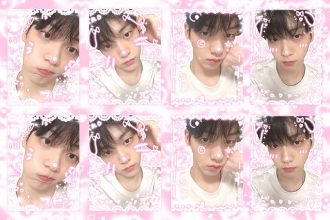 Txt Purikura Stickers, Kpop Purikura Printable, Soobin Mail Sticker, Txt Mail Sticker, Txt Purikura, Purikura Kpop, Purikura Stickers, Kpop Printables, Freebies Kpop