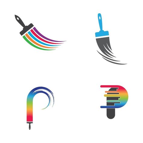 Paintbrush logo images illustration Paintbrush Logo, Manifesto Design, Photoshop Brush Set, Illustrator Brushes, Rainbow Logo, Ink Brush, Happy New Year Png, Reference Pictures, Free Brush