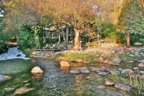 Three Rivers California, Forest Paths, Mid Century Houses, Mountain Streams, A River Runs Through It, Animals Forest, Minnesota Home, House Pictures, Mountain Stream