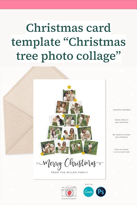 Christmas card template “Christmas tree photo collage” Christmas Photo Template, Christmas Photo Collage, Christmas Email, Christmas Tree Photo, Photo Christmas Tree, Tree Collage, Christmas Tree Box, Christmas Photo Card Template, Christmas Tree Pictures