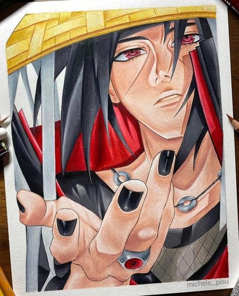 Itachi Naruto, Naruto Painting, Naruto Sketch Drawing, Naruto Sketch, Best Anime Drawings, Naruto Drawings, Naruto Uzumaki Art, Naruto Sasuke, Japon Illustration