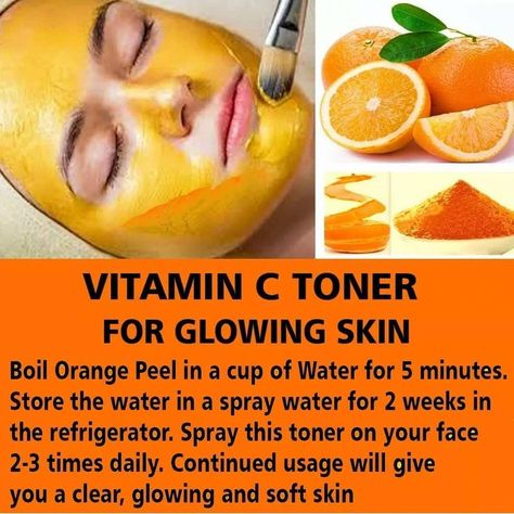 Boil Orange Peels, Toner For Glowing Skin, At Home Skincare, Vitamin C Toner, Skincare At Home, Skin Home Remedies, Skin Care At Home, Skin Care Home Remedies, Home Remedies For Skin