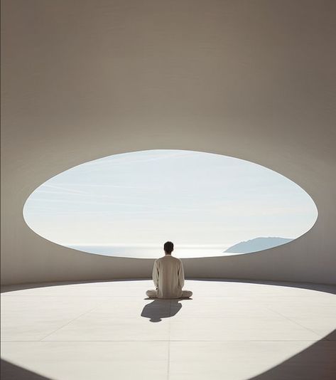 Meditation Space Architecture, Person Meditating, Meditation Breathing, Minimal Pictures, Zen Aesthetic, Yoga Place, Benefits Of Meditation, Mental Stability, Breathing Meditation