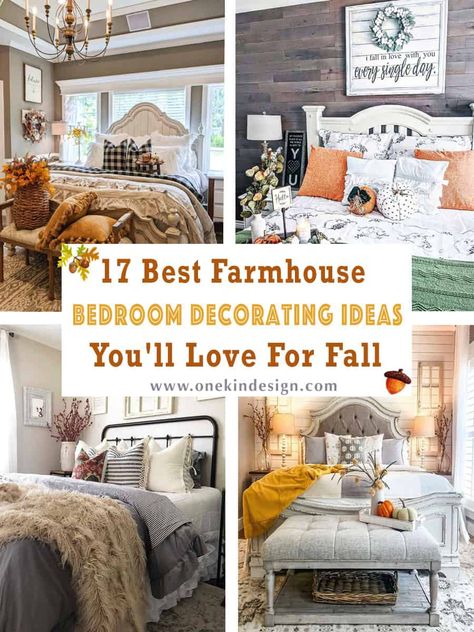 17 Best Farmhouse Bedroom Decorating Ideas You'll Love For Fall Colorful Farmhouse Bedroom, Country Guest Bedroom, Small Farmhouse Bedroom, Twin Beds Guest Room, Farmhouse Guest Bedroom, French Country Bedding, Cozy Guest Rooms, Farmhouse Bedrooms, Fall Bedroom Ideas