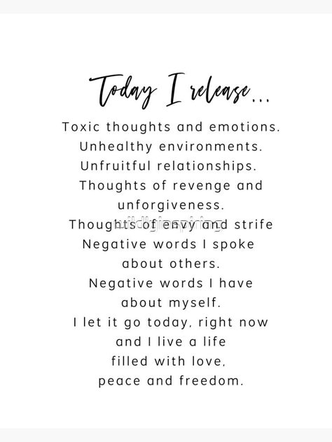 Affirmation For Today, Release Negativity Affirmations, Quotes About Release, Release Negative Thoughts Affirmations, Releasing Quotes, I Release Affirmations, Positive Quotes For Today, Release Affirmations, Releasing Affirmations