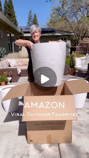 Jodie Kammerer • AMAZON HOME FINDS on Instagram: "COMMENT FOR LINKS! Or shop my link in bio! ❤️Do you want to create a backyard oasis this summer? The  take a look at these AMAZON Outdoor Finds that are going viral right now!  1. DIY Solar Fountain is so easy to make! You just need two planters, one large and one small. Fill the large one with planting mix and add small plants/flowers along the outer edge. Then add the smaller planter and set it in the middle. Fill with water and place your solar fountain for the last step! Now sit back and relax to that beautiful sound of water!  2. Add tall grasses to long rectangular planters for an organic outdoor accent wall, use to define your spaces or like a privacy screen.  3. Hang these beautiful globe lights in your trees to give ambiance and ma Fountain Front Yard Landscaping, Solar Fountain Ideas, Outdoor Accent Wall, Long Planters, Front Yard Fountain, Diy Solar Fountain, Decorative Trellis, Outdoor Wall Fountains, Tall Grasses