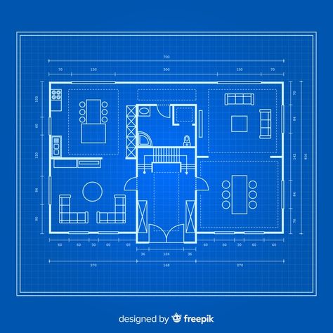 Blueprint of a house on blue background. Download for free at freepik.com! #Freepik #freevector #vector #freebackground #freedesign #freehouse #freebuilding House Background, Free Business Cards, Technology Icon, House Building, House Blueprints, Business Card Maker, Flyer Maker, Card Banner, Presentation Template Free