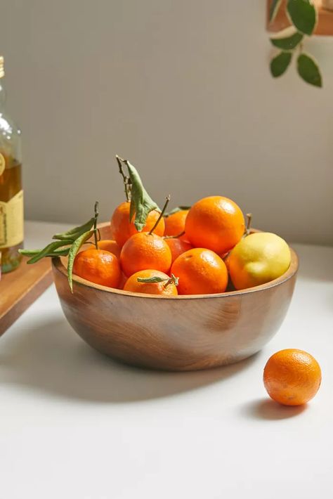 Large Wooden Bowl, Wood Serving Bowl, Wood Room Divider, Wood Bowl, Wooden Bowl, Fresh Fruits, Unique Kitchen, Wood Bowls, Wooden Bowls