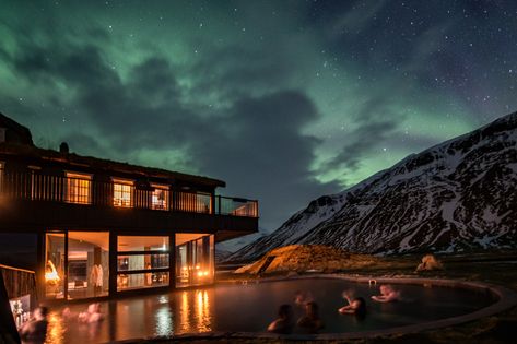 Deplar Farm = The Ultimate Honeymoon Ski Trip | Unofficial Networks Northern Lights Hotel, Iceland Hotels, Heli Skiing, All Inclusive Honeymoon, Iceland Winter, Girls Weekend Getaway, See The Northern Lights, Ski Trip, Travel And Leisure