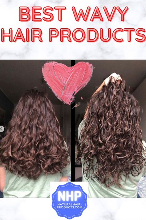 best styling products for wavy hair curly hair nhp Bob Hairstyles Braids, Best Wavy Hair Products, Products For Wavy Hair, Frizzy Wavy Hair, Fancy Updos, Wavy Hair Care, Thick Curly Hair, Natural Wavy Hair, Wavy Hairstyles