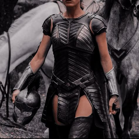 Themyscira Aesthetic, Women Warrior Outfits, Warrior Woman Aesthetic, Fantasy Warrior Outfit, Woman Warrior Aesthetic, Folk Of The Air, Queen Of Nothing, Red Rising, Medieval Aesthetic