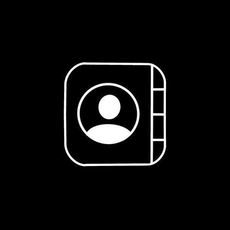 Black Photo Icon App, All Black Icons For Apps, Black Icon Contacts, Black Phone Icons For Apps, Widgets Aesthetic Black Icons, Black Icon For Apps, Black Icons For Apps Iphone, Dark Apps Icon, Icon For Apps Black Theme