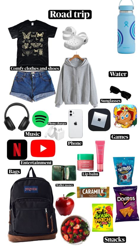 Spicy Sweet Chili Doritos, Road Trip Kit, Trip Essentials, Sour Patch, Road Trip Essentials, Memes Random, Music Games, Comfy Outfits, Aesthetic Pictures