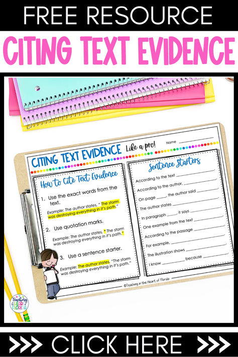 Teaching upper elementary students how to cite text evidence can be a challenge, but with these helpful sentence starters and citing text evidence anchor chart, it's easier than ever! Whether you're a teacher or a parent, this guide will help you teach your 3rd or 4th grade student how to cite evidence from their reading using clear and concise language. Say goodbye to guesswork and hello to confidence with citing text evidence in upper elementary! Click here to learn more! Citing Sources Anchor Chart, Citing Evidence Anchor Chart, Argumentative Text Anchor Chart, Text Evidence Sentence Starters, Text Evidence Anchor Chart, Teaching Text Evidence, Evidence Anchor Chart, Business Education Classroom, Text Evidence Activities