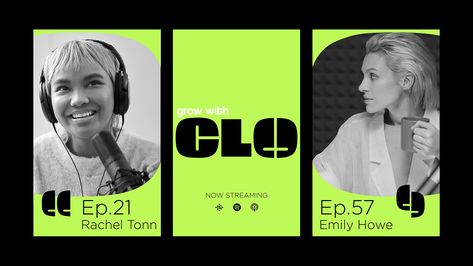 CLO - Podcast Branding on Behance Podcast Branding, Creative Podcast, Information Architecture, Branding Graphic Design, Environmental Graphics, Advertising Photography, Graphic Design Branding, Photography Branding, Interactive Design