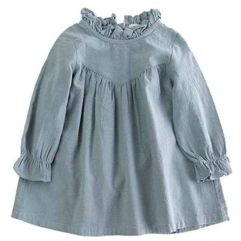 The Cutest Kids Clothes on Amazon Now #amazon #springtime #kidsclothes #bestkidsclothes Long Sleeve Vintage Dresses, Loose Shirt Dress, Baby Mode, Girls Long Sleeve Dresses, Toddler Girl Clothes, Toddler Party Dress, Kids Blouse, Vintage Baby Girl, Cotton Linen Dresses