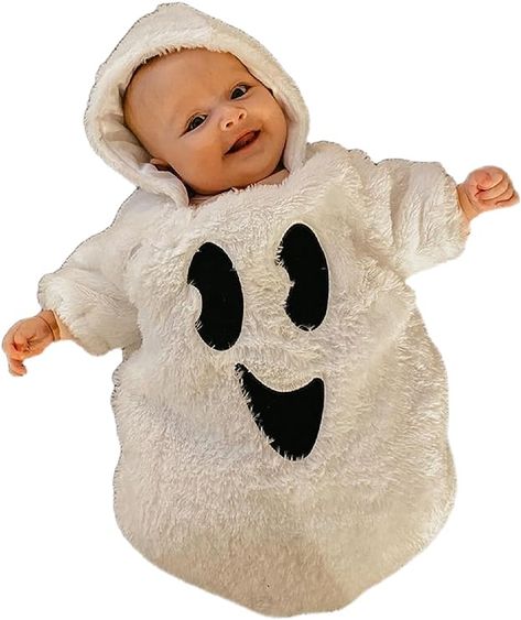 Amazon.com: Infant Baby Girl Boy Halloween Outfits Long Sleeve Jumpsuit Ghost Romper One Piece Fall Winter Hoodie Bodysuit: Clothing, Shoes & Jewelry Baby Ghost Costume, Hoodie Bodysuit, Baby Boy Halloween Outfits, Hoodie Romper, Baby Boy Halloween, Halloween Bodysuit, Halloween Romper, Baby Halloween Outfits, Boy Halloween