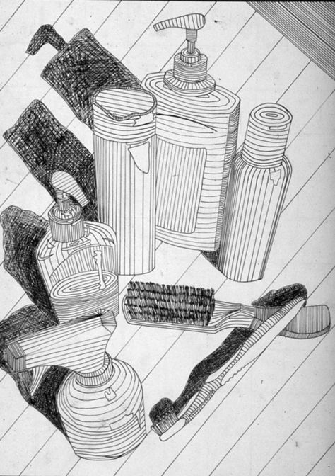 Cross contour still life Cross Contour Drawing, Cross Contour Line Drawing, Cross Contour, Contour Line Drawing, Observational Drawing, Charcoal Drawings, Contour Drawing, White Drawing, Gesture Drawing