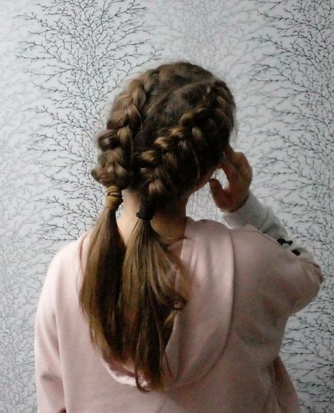 Două codete impletite pe dos si desfacute!👍😆🤪 Dreadlocks, Hair Styles, Hair, Beauty