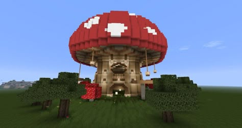 I'm planning on making a mushroom city someday.. this will help Minecraft Big Mushroom, Mushroom Pixel Art, Mushroom Project, Mushroom Pixel, Mushroom City, How To Grow Mushrooms, Big Mushroom, Construction Minecraft, Grow Mushrooms