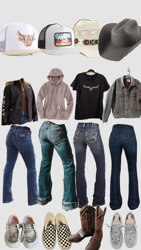 choose a fit. #fit #closet #cowgirl #western Western Outfits For School, Western Spurs, Country Outfits Women, Aesthetic Cowgirl, Western Spurs Straps, Outfit Western, Casual Country Outfits, Country Fits, Country Clothes